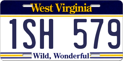 WV license plate 1SH579