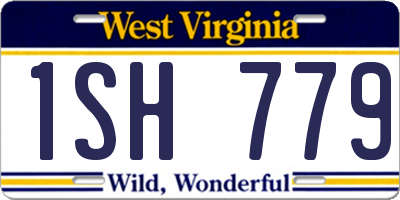 WV license plate 1SH779