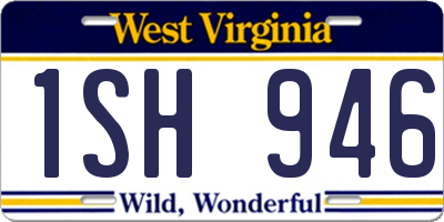 WV license plate 1SH946