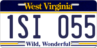 WV license plate 1SI055