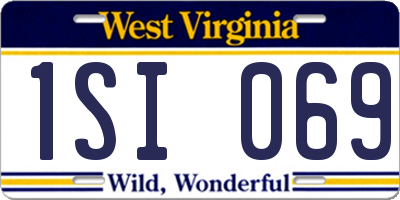 WV license plate 1SI069
