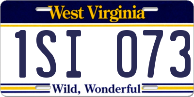 WV license plate 1SI073