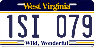 WV license plate 1SI079