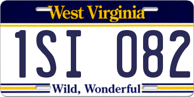 WV license plate 1SI082