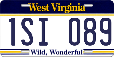 WV license plate 1SI089