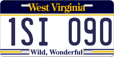 WV license plate 1SI090