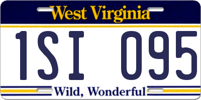WV license plate 1SI095