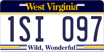 WV license plate 1SI097