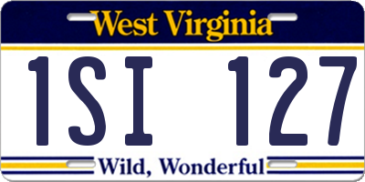 WV license plate 1SI127