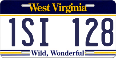WV license plate 1SI128