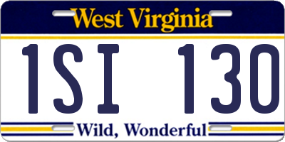 WV license plate 1SI130
