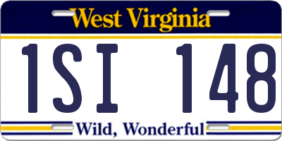WV license plate 1SI148