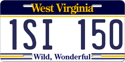 WV license plate 1SI150