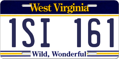 WV license plate 1SI161