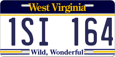 WV license plate 1SI164