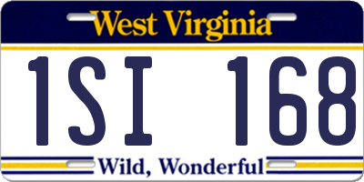 WV license plate 1SI168