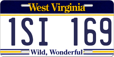 WV license plate 1SI169