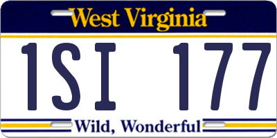 WV license plate 1SI177