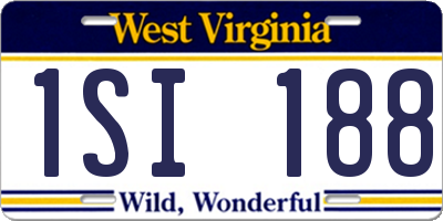 WV license plate 1SI188