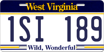 WV license plate 1SI189