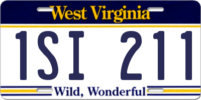 WV license plate 1SI211