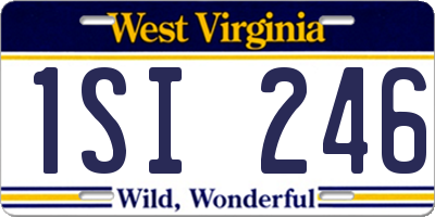 WV license plate 1SI246