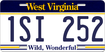WV license plate 1SI252