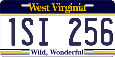WV license plate 1SI256