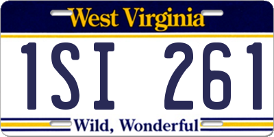 WV license plate 1SI261