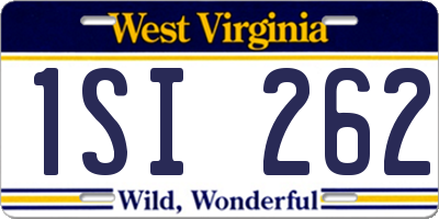 WV license plate 1SI262