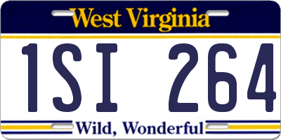 WV license plate 1SI264