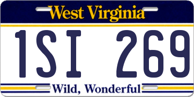 WV license plate 1SI269