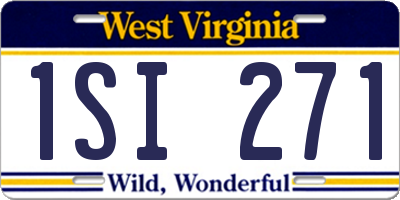 WV license plate 1SI271