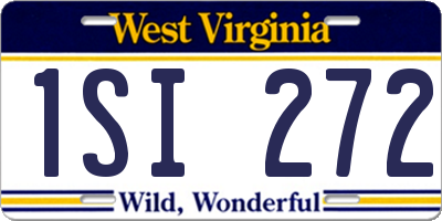 WV license plate 1SI272
