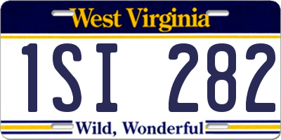 WV license plate 1SI282