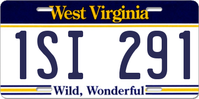 WV license plate 1SI291