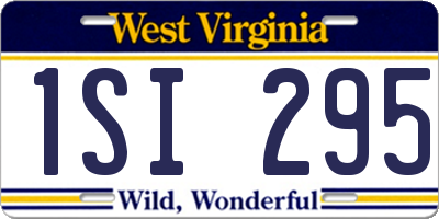 WV license plate 1SI295