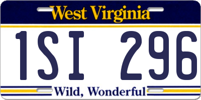 WV license plate 1SI296