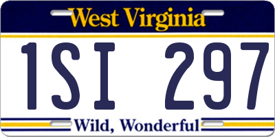 WV license plate 1SI297