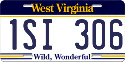WV license plate 1SI306