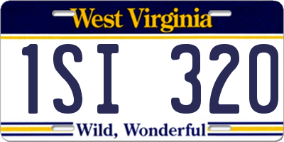 WV license plate 1SI320