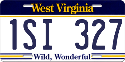 WV license plate 1SI327