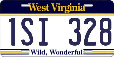 WV license plate 1SI328