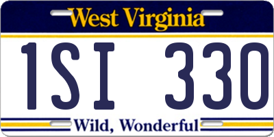 WV license plate 1SI330