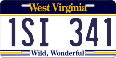 WV license plate 1SI341