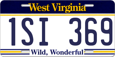 WV license plate 1SI369
