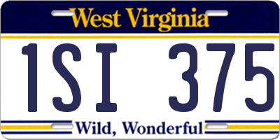 WV license plate 1SI375