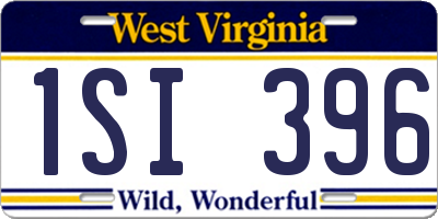 WV license plate 1SI396
