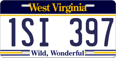 WV license plate 1SI397