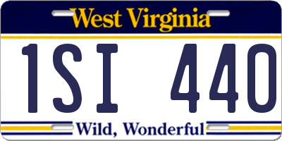 WV license plate 1SI440